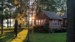 Screened porch for bug free activities.