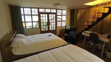 2 slaapkamers, een strijkplank/strijkijzer, wifi, beddengoed