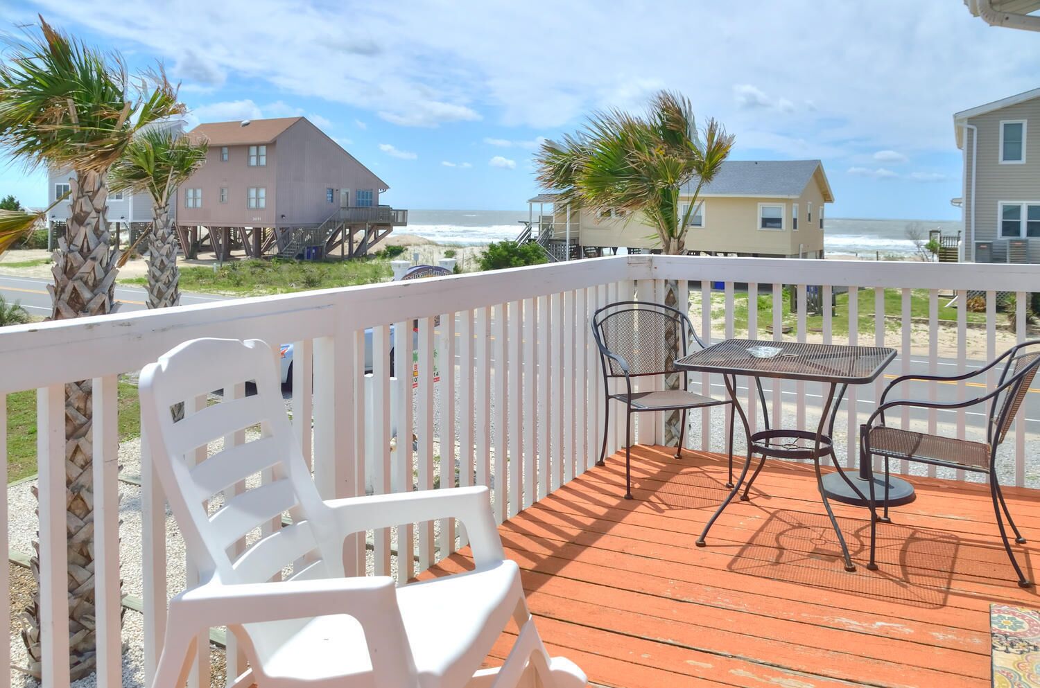 second row, across from beach access, saltwater pool