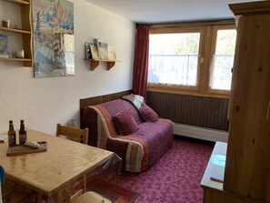 Télévision, lecteur de DVD, livres