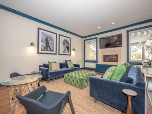 House, Multiple Beds, Balcony, Golf View (16 Spinnaker Court) | Living area - 16 Spinnaker Court at The Sea Pines Resort (Hilton Head Island)
