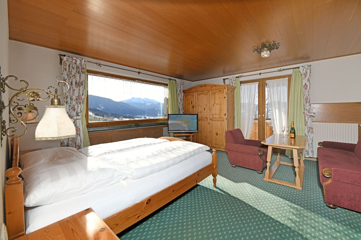 Kamar Double Basic (DZ 85 im Jagdhaus) | 1 kamar tidur, brankas, kedap suara, dan Wi-Fi gratis
