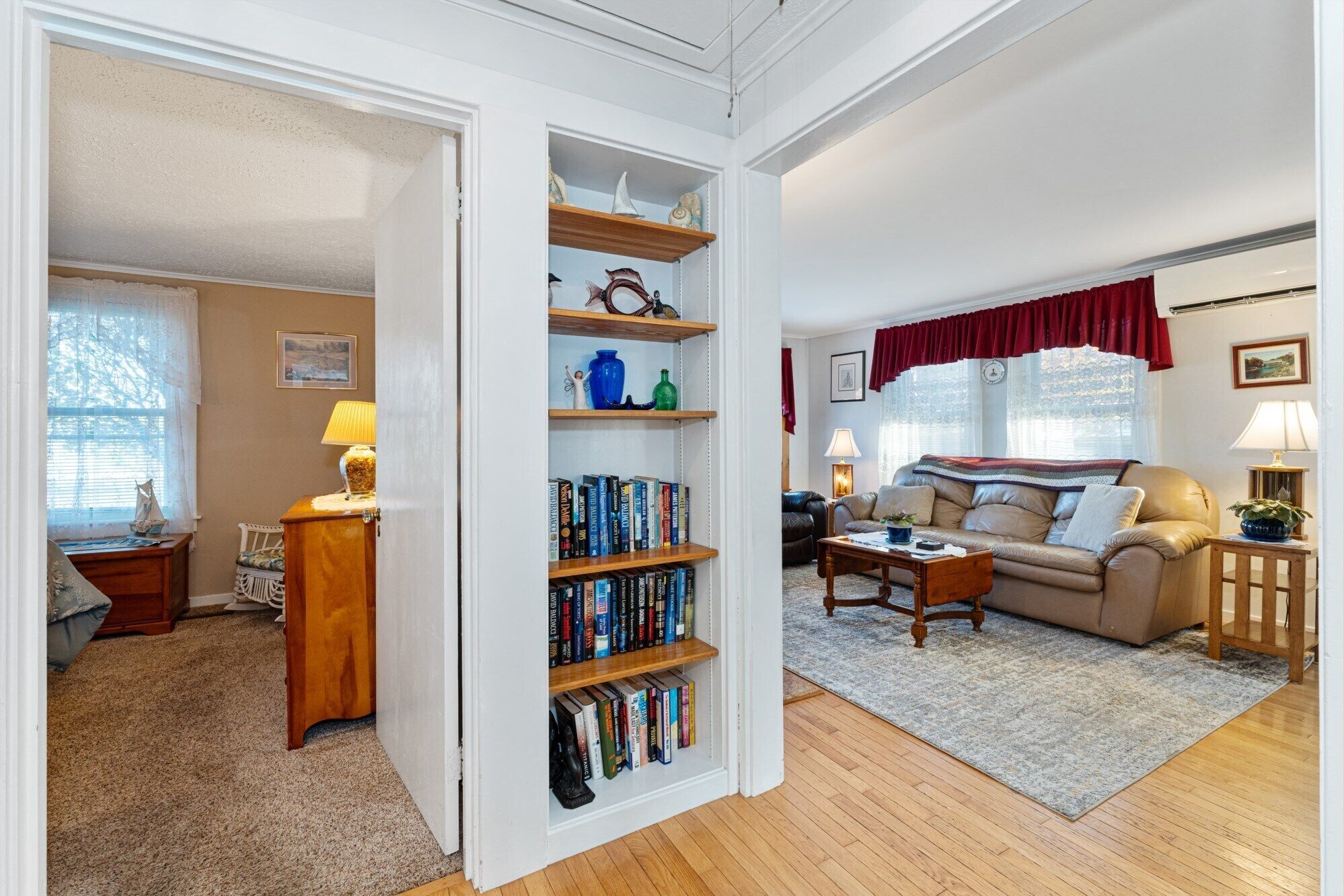 Smart TV, DVD player, books, music library