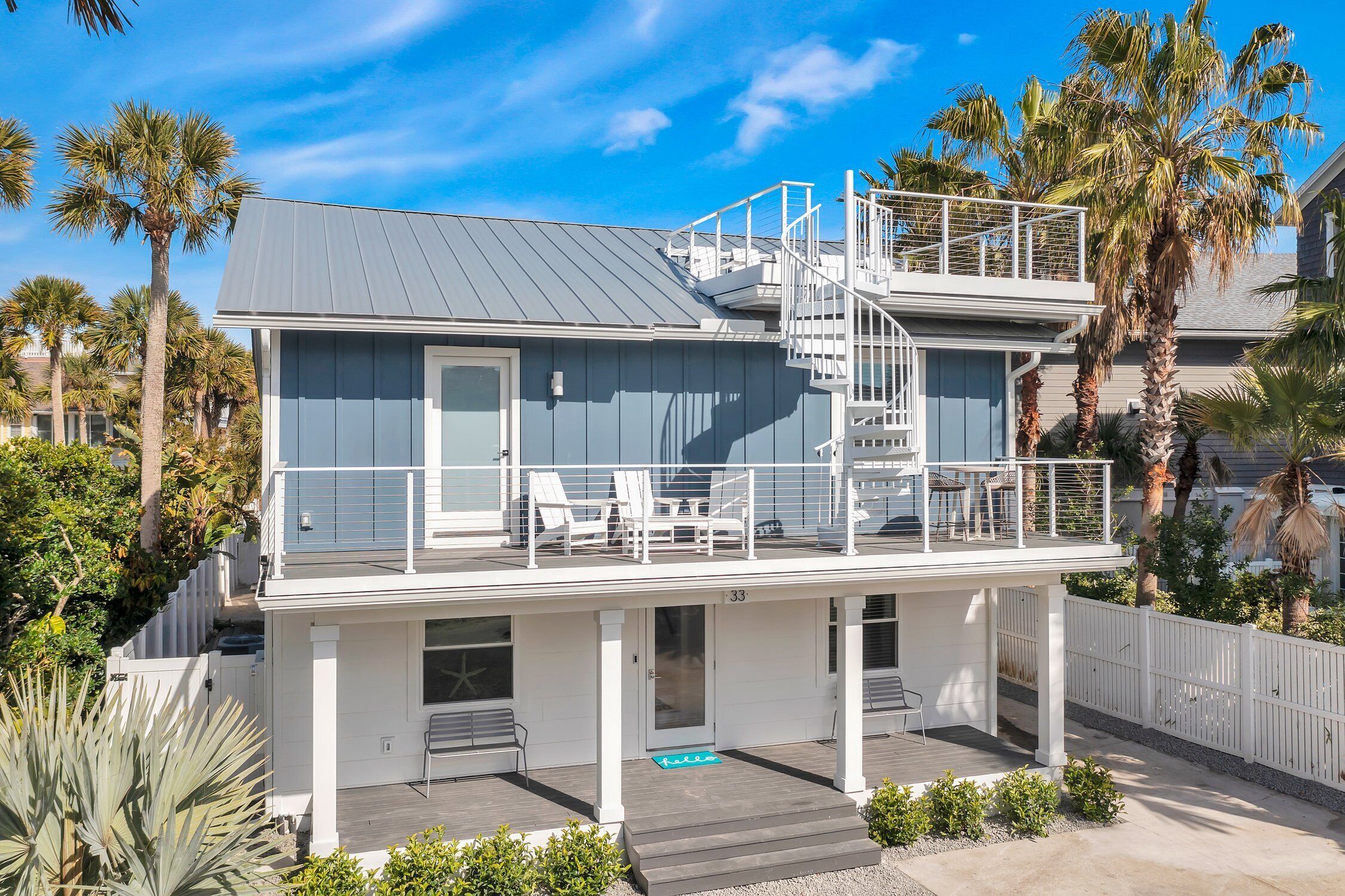 The Blue Cabana - Luxury South Jax Beach Home , Ocean Views and Easy Beach Access