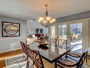 House, Multiple Beds, Patio, Garden View | Private kitchen | Fridge, microwave, stovetop, dishwasher
