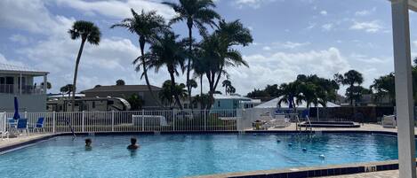 A heated pool