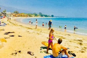 Vlak bij het strand