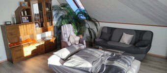 Mone's vacation apartment Klötze with air conditioning, terrace and balcony