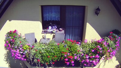 Mone's vacation apartment Klötze with air conditioning, terrace and balcony