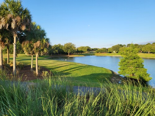 Spectacular water and golf course views