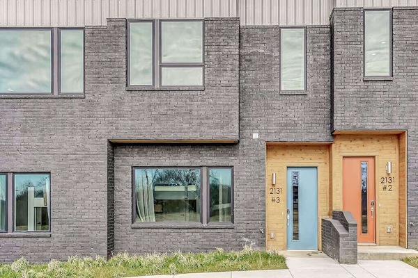 Exterior: Modern design with vibrant doors welcomes you to your Nashville adventure!