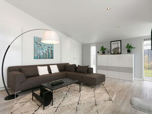 TV, fireplace - Cosy apartment in villa for 4 guests with WIFI, TV and terrace (Wemeldinge)