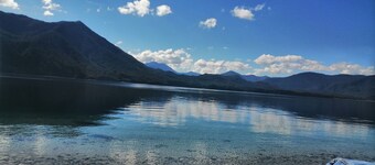 Rustic Cabin near Hot Springs, volcanoes, rivers and lakes