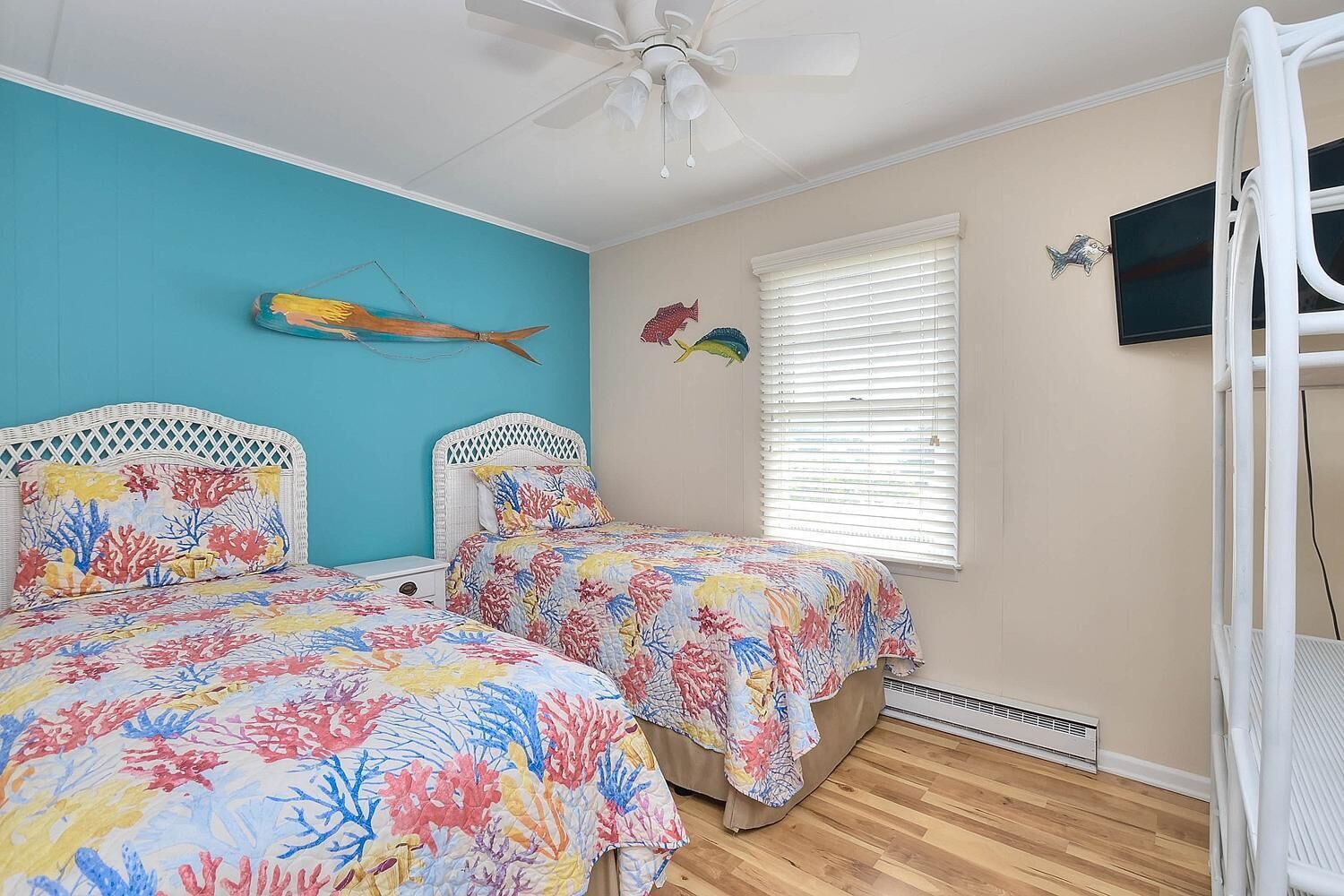 second row apartment with pool