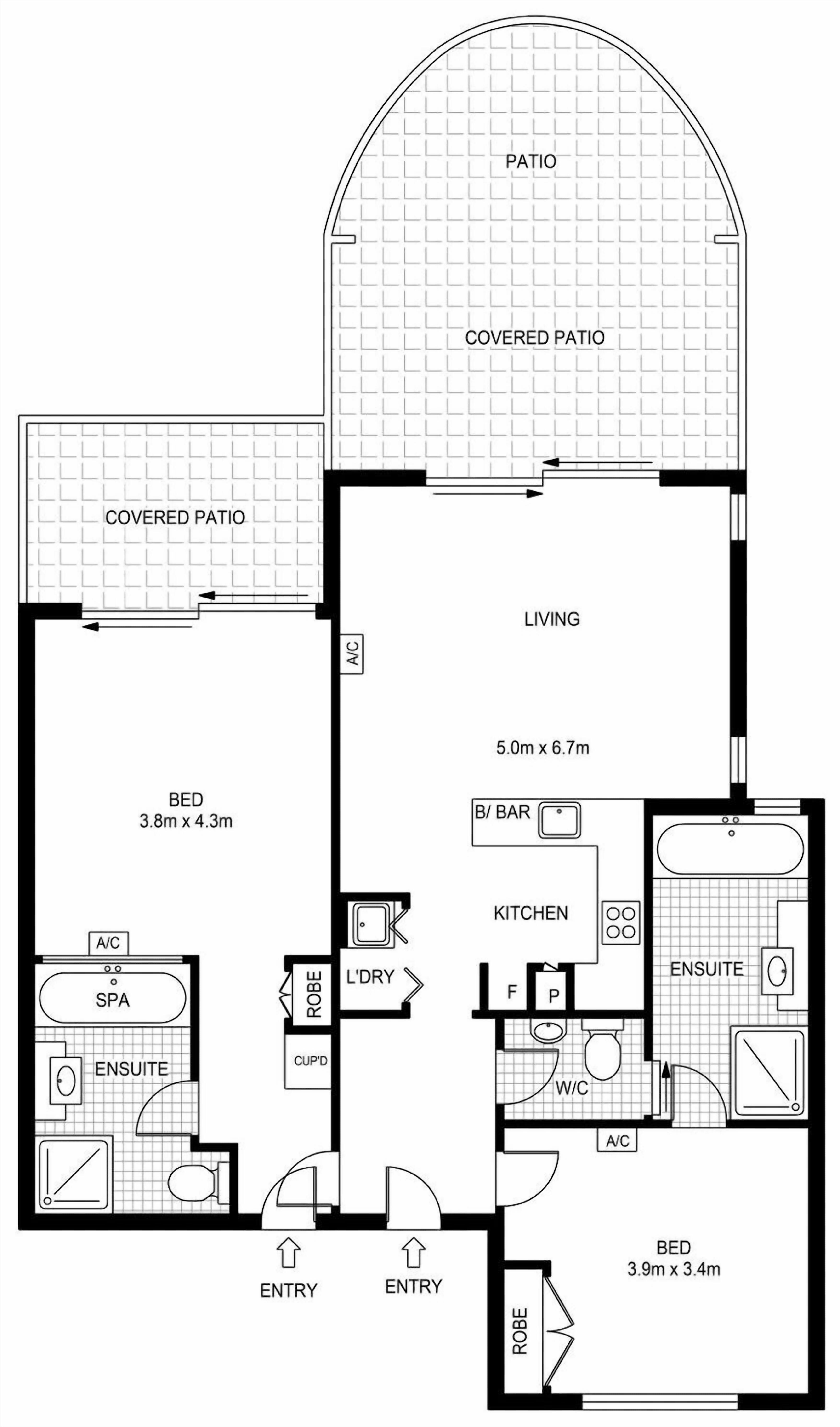 Palm Cove Oceanfront Resort Two-Bedroom Apartment — image 3