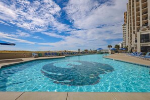 Indoor pool, a heated pool