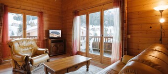 Bright chalet 3***, 3 bedrooms, 6 ppl, WIFI, near slopes