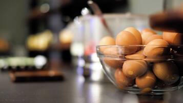 Free daily self-service breakfast
