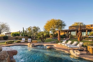 Una piscina riscaldata