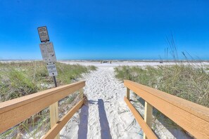 On the beach, beach bar