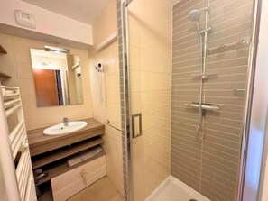 Shower, hair dryer