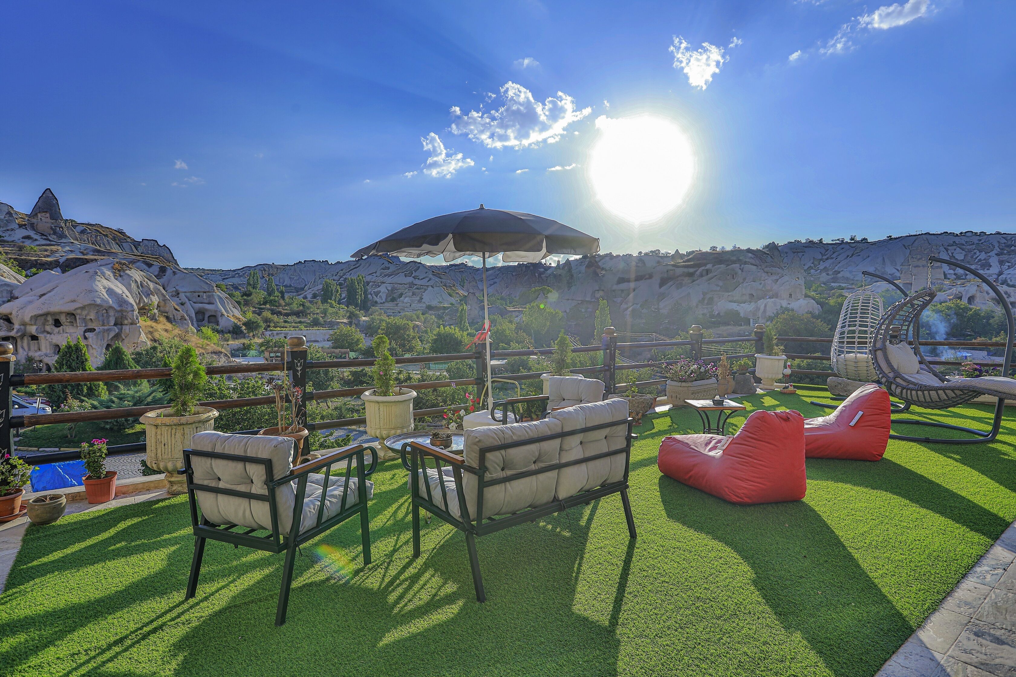 Blick von der Unterkunft