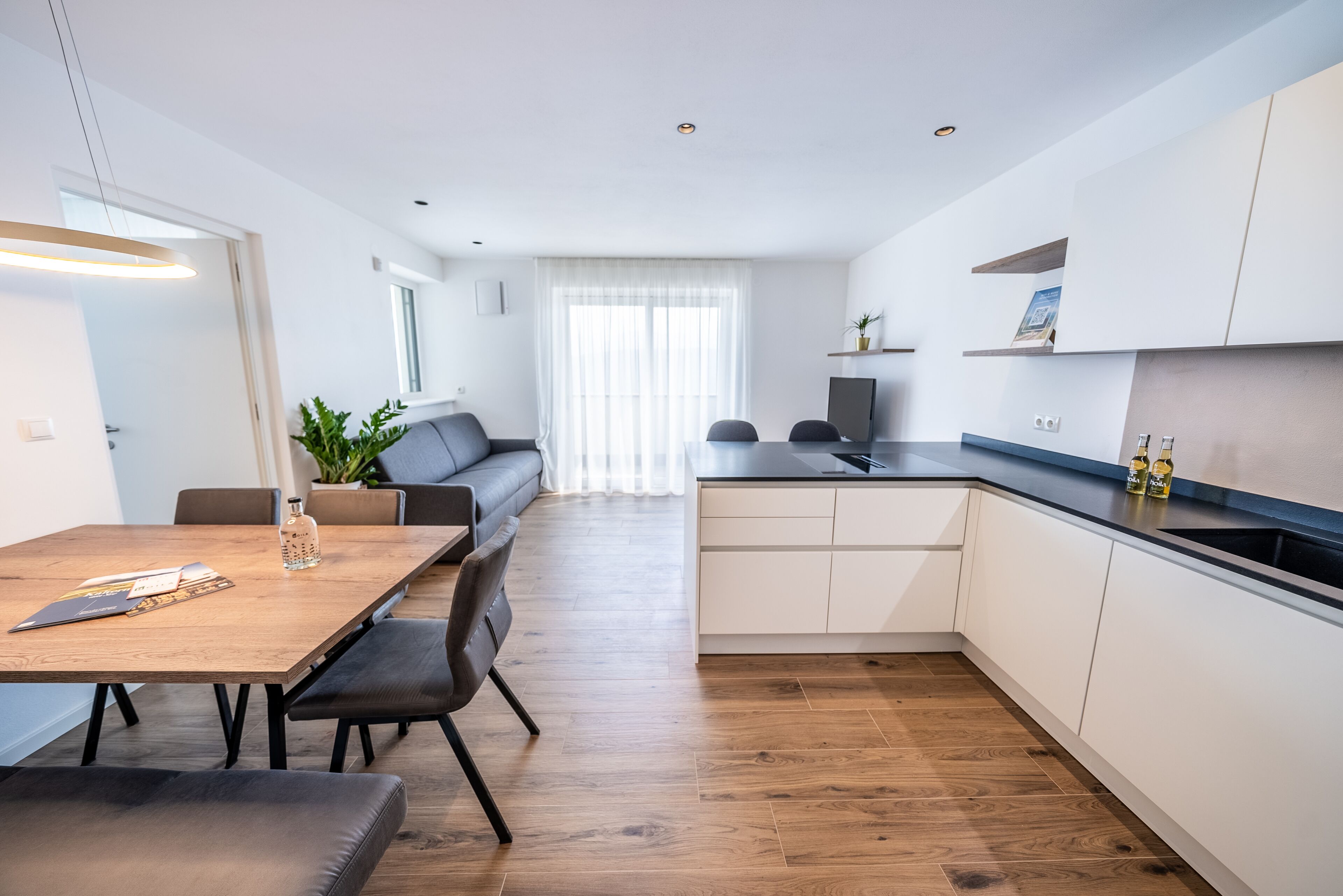 Modern apartment at the valley station of the Mendelbahn