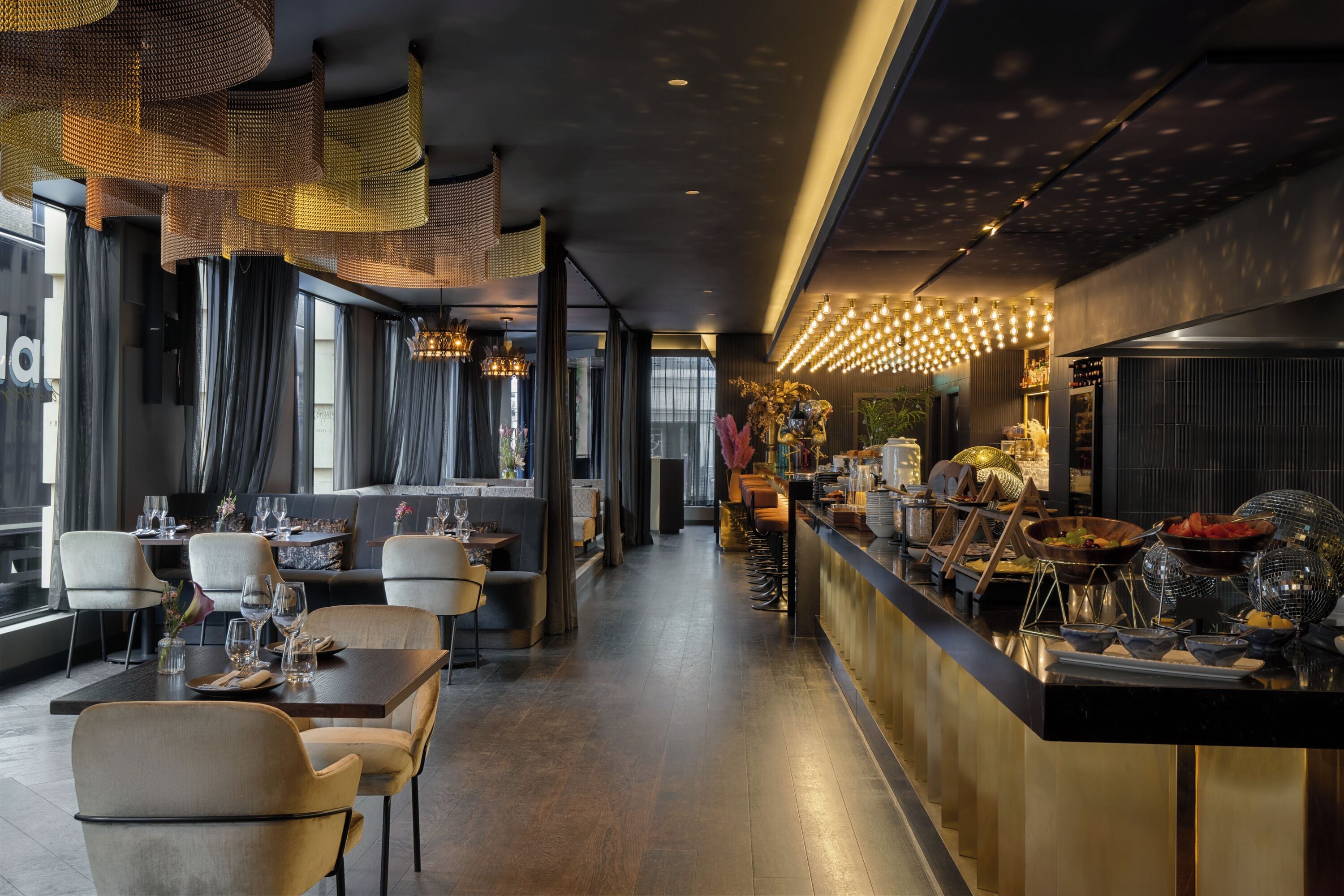 daily buffet breakfast (gbp 20 per person)