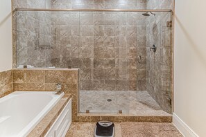 Bathtub, hair dryer, towels