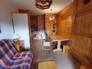 Interior - 150m from ski slopes, 3rd floor, balcony, parking, tv, 35m², Méribel-Mottaret (Méribel - Les Allues)