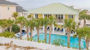 Pool - The Big Yellow Beach House | Gulf Views, Private Pool - Sleeps 17 (Pensacola Beach)