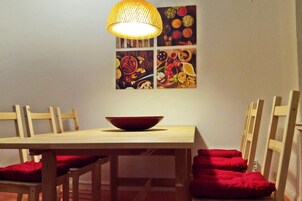 Apartment | Private kitchen | Fridge, microwave, oven, stovetop