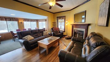 TV connectée, cheminée