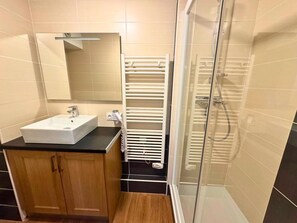 Shower, hair dryer