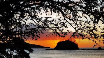Playa en los alrededores, camastros y toallas de playa