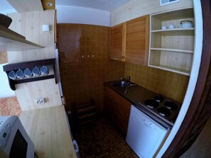 Fridge, oven, dishwasher - 200m from shops, 2nd floor, balcony, parking, tv, ski locker, 40m², Valloire (Valloire)