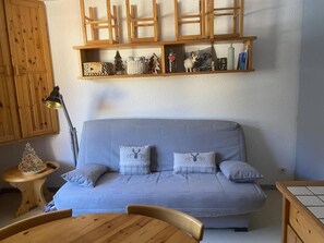 Living area - 1st floor, balcony, parking, ski locker, 19m², Valloire (Valloire)