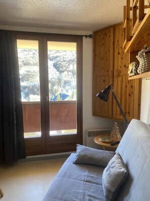 Living area - 1st floor, balcony, parking, ski locker, 19m², Valloire (Valloire)