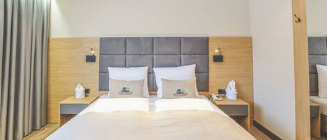 Habitación individual básica | Caja fuerte, wifi gratis, ropa de cama