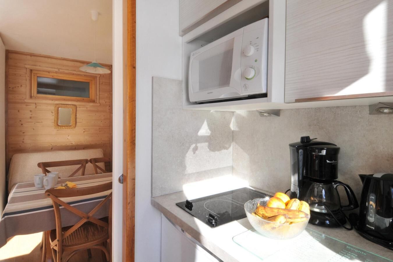 Fridge, microwave, dishwasher