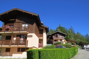 Exterior - 1st floor, balcony, parking, tv, ski locker, 27m², Les Houches (Les Houches)
