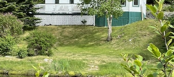 This Cabin Steps from the East Coast trail, fishing ponds and whale Watching!