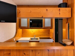 Private kitchen - 10th floor, view valley, balcony, tv, 40m², Les Arcs (Les Arcs)