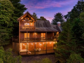 Exterior - Pet Friendly Cabin|Hot Tub|Pool Table|Outdoor Fireplace (Blue Ridge)