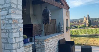Mini Villa à Aiguèze Avec Piscine Privée et vue sur le Village
