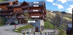 Exterior - 2nd floor, balcony, tv, ski locker, 45m², Valloire (Valloire)