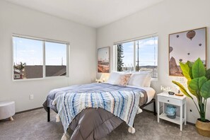 2 bedrooms, iron/ironing board, travel crib, WiFi