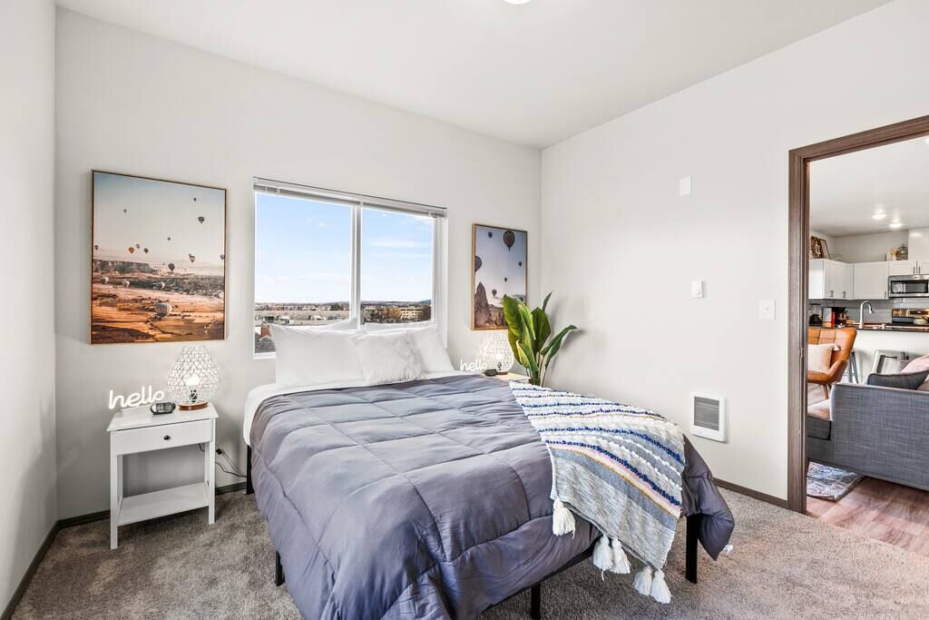 2 bedrooms, iron/ironing board, travel crib, WiFi