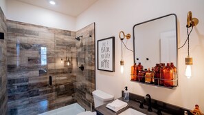 204 - Cigars & Bourbon | Bathroom | Shower, designer toiletries, hair dryer, towels