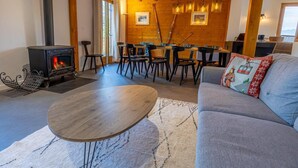 Fireplace - Chalet, 2nd floor, view valley, terrace, fireplace or stove, tv, 100m², Les Arcs (Les Arcs)